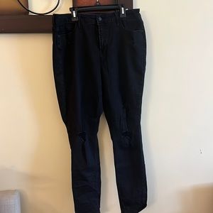 Old Navy Black Ripped Jeans